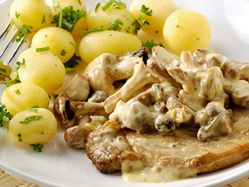 Cotes de porc aux champignons